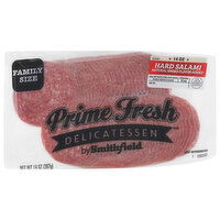 Prime Fresh Delicatessen Natural Smoke Flavor Hard Salami Family Size, 14 Ounce