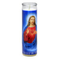 Veladora Mexico Candle, Sacred Heart Prayer, 1 Each