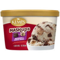 Kemps MashUps Brownies & Cookie Dough Ice Cream, 1.5 Quart