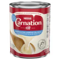 Carnation Evaporated Milk, Lowfat, 2% Milkfat, 12 Fluid ounce