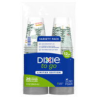 Dixie Paper Cups & Lids, Insulated, Variety Pack, 26 Each