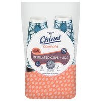 Chinet Cups & Lids, Insulated, Comfort, 12 Ounce, 26 Each