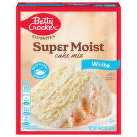 Betty Crocker Super Moist Cake Mix, White, 14.25 Ounce