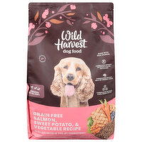 Wild Harvest Dog Food, Grain Free, Salmon, Sweet Potato & Vegetable Recipe, 12 Pound