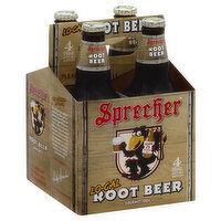 Sprecher Soda, Gourmet, Root Beer, Lo-Cal, 4 Each