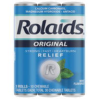 Rolaids Antacid, Extra Strength, Mint, 3 Each