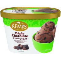 Kemps Triple Chocolate Frozen Yogurt, 1.5 Quart