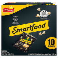 Smartfood Popcorn, White Cheddar Cheese Flavored, 10 Each