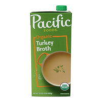 Pacific Foods Organic Turkey Broth, 32 Ounce