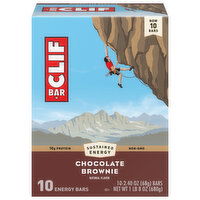 Clif Bar Energy Bars, Chocolate Brownie, 10 Each