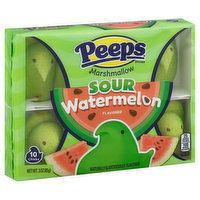 Peeps Candy, Marshmallow Chicks, Sour Watermelon, 10 Each