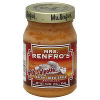 Mrs. Renfro's Nacho Cheese Sauce, with Chipotle, Medium Hot, 16 Ounce