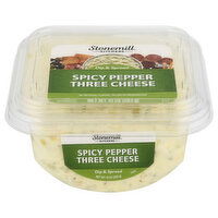 Stonemill Kitchens Dip & Spread, Spicy Pepper Three Cheese, 10 Ounce