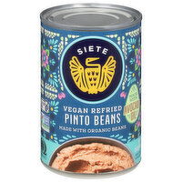 Siete Pinto Beans, Vegan Refried, 16 Ounce