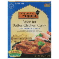 Kitchens of India Paste For Butter Chicken Curry, Medium, Authentic Indian, 3.5 Ounce