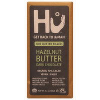 Hu Dark Chocolate, Organic, Hazelnut Butter, 70% Cacao, 2.1 Ounce