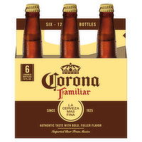 Corona Beer, Familiar, Longneck, 6 Each