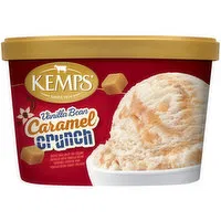 Kemps Vanilla Bean Caramel Crunch Ice Cream, 1.5 Quart