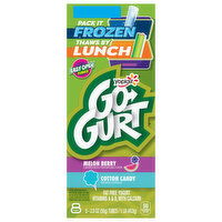 Go-Gurt Fat Free Melon Berry/Cotton Candy Yogurt, 8 Each