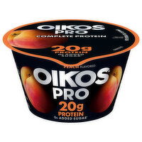 Oikos Pro Yogurt, Cultured, Ultra-Filtered Milk, Peach Flavored, 5.3 Ounce