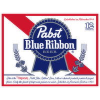 Pabst Blue Ribbon Beer, 12 Each