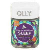 Olly Muscle Recovery Sleep, Gummies, Berry Rested, 40 Each