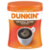 Dunkin' Ground Medium Roast Original Blend Coffee, 30 Ounce