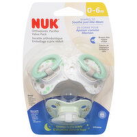 Nuk Pacifiers, Orthodontic, 0-6 m, Value Pack, 1 Each