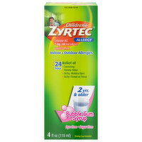 Zyrtec Allergy, Bubble Gum Syrup, 4 Fluid ounce