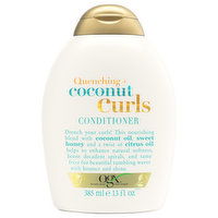 Ogx Conditioner, Quenching + Coconut, Curls, 13 Fluid ounce