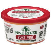 Pine River Cold Pack Port Wine Cheese Spread, 8 Ounce