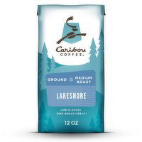 Caribou Coffee Lakeshore Medium Roast Ground Coffee, 12 Ounce