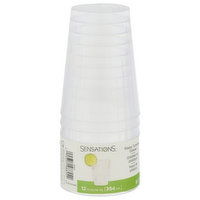 Sensations Tumbler Glasses, Plastic, 12 Ounce, 8 Each