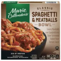 Marie Callender's Classic Spaghetti and Meatballs Bowl, Frozen Meal, 12.4 Ounce