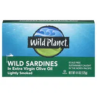 Wild Planet Wild Sardine, in Extra Virgin Olive Oil, Lightly Smoked, 4.4 Ounce