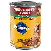 Pedigree Food for Dogs, Country Stew, Choice Cuts in Gravy, 13.2 Ounce