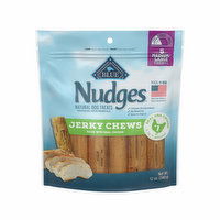 Blue Buffalo Nudges Nudges Jerky Chews Natural Dog Treats Med/Large Breed, Chicken, 12 Ounce