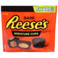 Reese's Miniature Cups, Dark, Dark Chocolate & Peanut Butter, Share Pack, 10.2 Ounce