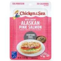 Chicken of the Sea Wild Caught Alaskan Pink Salmon Packet, Everything Bagel Seasoning, 2.5 Ounce