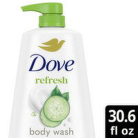 Dove Body Wash With Pump Refresh Cucumber And Green Tea, 30.6 Ounce