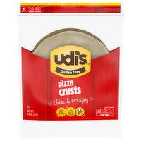 Udi's Pizza Crusts, Gluten Free, Thin & Crispy, 8 Ounce