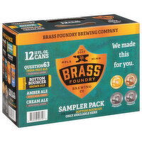Brass Foundry Brewing Co. Beer, Sampler Pack, 12 Each