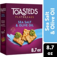 Toasteds Crackers, Sea Salt and Olive Oil, 8.7 Ounce