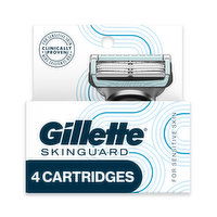 Gillette SkinGuard Men's Razor Blades, 4 Blade Refills, 4 Each