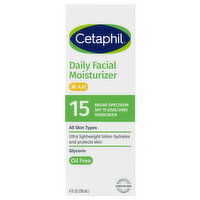 Cetaphil Daily AM Broad Spectrum SPF 15 Facial Moisturizer, 4 Fluid ounce