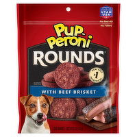 Pup-Peroni Rounds Dog Snacks, with Beef Brisket, 5 Ounce