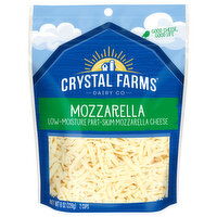 Crystal Farms Cheese, Part-Skim, Low-Moisture, Mozzarella, 8 Ounce