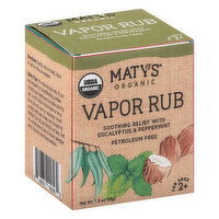 Matys Vapor Rub, Organic, 1.5 Ounce