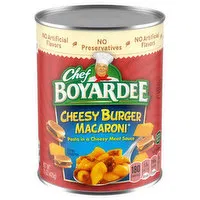 Chef Boyardee Macaroni, Cheesy Burger, 15 Ounce