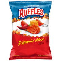 Ruffles Flamin' Hot Flavored Potato Chips, 8 Ounce
